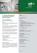 Brochure Sciences pharmaceutiques et Médecine humaine